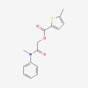 molecular formula C15H15NO3S B6418720 [methyl(phenyl)carbamoyl]methyl 5-methylthiophene-2-carboxylate CAS No. 387854-49-1