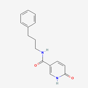 molecular formula C15H16N2O2 B6418848 6-oxo-N-(3-phenylpropyl)-1,6-dihydropyridine-3-carboxamide CAS No. 1017137-66-4