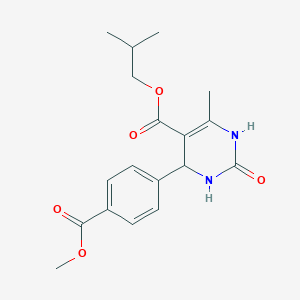 molecular formula C18H22N2O5 B6418888 2-methylpropyl 4-[4-(methoxycarbonyl)phenyl]-6-methyl-2-oxo-1,2,3,4-tetrahydropyrimidine-5-carboxylate CAS No. 608120-91-8