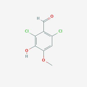 molecular formula C8H6Cl2O3 B064189 2,6-二氯-3-羟基-4-甲氧基苯甲醛 CAS No. 160431-96-9