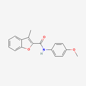 molecular formula C17H15NO3 B6418989 N-(4-methoxyphenyl)-3-methyl-1-benzofuran-2-carboxamide CAS No. 34319-22-7