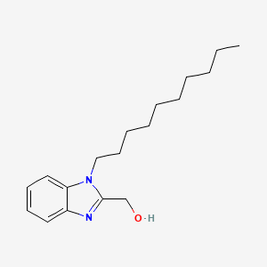 molecular formula C18H28N2O B6419007 (1-decyl-1H-1,3-benzodiazol-2-yl)methanol CAS No. 133415-94-8