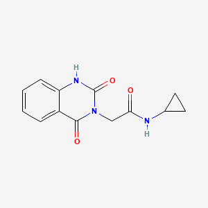molecular formula C13H13N3O3 B6419182 N-cyclopropyl-2-(2,4-dioxo-1,2,3,4-tetrahydroquinazolin-3-yl)acetamide CAS No. 688773-41-3