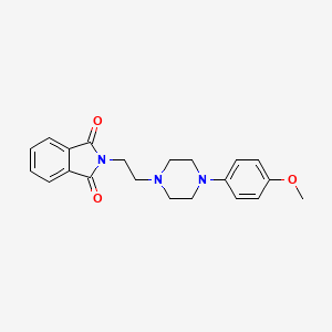 molecular formula C21H23N3O3 B6419242 2-{2-[4-(4-methoxyphenyl)piperazin-1-yl]ethyl}-2,3-dihydro-1H-isoindole-1,3-dione CAS No. 117046-73-8
