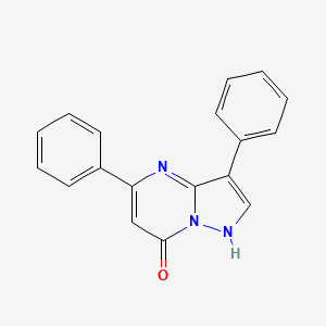 molecular formula C18H13N3O B6419277 3,5-diphenylpyrazolo[1,5-a]pyrimidin-7-ol CAS No. 900289-67-0