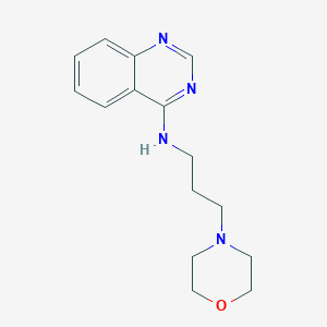 molecular formula C15H20N4O B6419297 N-[3-(morpholin-4-yl)propyl]quinazolin-4-amine CAS No. 441719-16-0