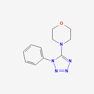 molecular formula C11H13N5O B6419317 4-(1-phenyl-1H-1,2,3,4-tetrazol-5-yl)morpholine CAS No. 351870-71-8