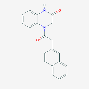 4-[2-(naphthalen-2-yl)acetyl]-1,2,3,4-tetrahydroquinoxalin-2-one