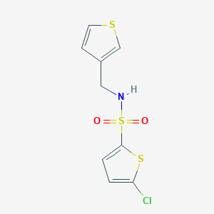 molecular formula C9H8ClNO2S3 B6419583 5-chloro-N-[(thiophen-3-yl)methyl]thiophene-2-sulfonamide CAS No. 1060310-06-6