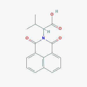 2-{2,4-dioxo-3-azatricyclo[7.3.1.0^{5,13}]trideca-1(13),5,7,9,11-pentaen-3-yl}-3-methylbutanoic acid