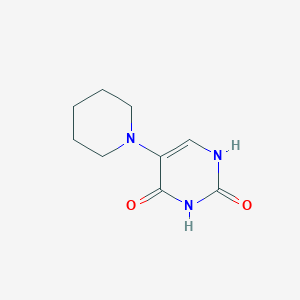 molecular formula C9H13N3O2 B6419853 5-(piperidin-1-yl)-1,2,3,4-tetrahydropyrimidine-2,4-dione CAS No. 37454-53-8