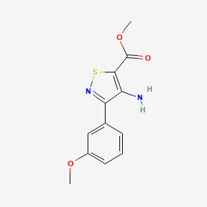 methyl 4-amino-3-(3-methoxyphenyl)-1,2-thiazole-5-carboxylate