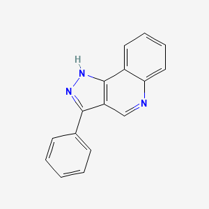 molecular formula C16H11N3 B6419903 3-phenyl-1H-pyrazolo[4,3-c]quinoline CAS No. 1031967-61-9