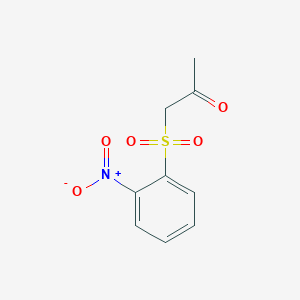 molecular formula C9H9NO5S B6419906 1-(2-nitrobenzenesulfonyl)propan-2-one CAS No. 68192-30-3