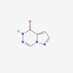 molecular formula C5H4N4O B6419957 4H,5H-pyrazolo[1,5-d][1,2,4]triazin-4-one CAS No. 56976-88-6
