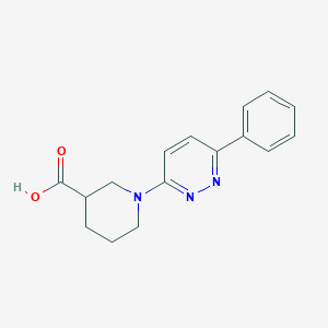 molecular formula C16H17N3O2 B6419958 1-(6-phenylpyridazin-3-yl)piperidine-3-carboxylic acid CAS No. 1017378-33-4