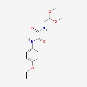 molecular formula C14H20N2O5 B6420099 N-(2,2-dimethoxyethyl)-N'-(4-ethoxyphenyl)ethanediamide CAS No. 922985-72-6