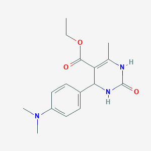 molecular formula C16H21N3O3 B6420138 ethyl 4-[4-(dimethylamino)phenyl]-6-methyl-2-oxo-1,2,3,4-tetrahydropyrimidine-5-carboxylate CAS No. 17994-62-6