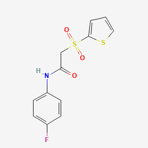 N-(4-fluorophenyl)-2-(thiophene-2-sulfonyl)acetamide