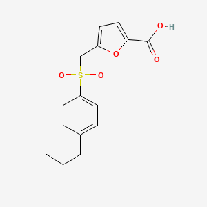 5-{[4-(2-methylpropyl)benzenesulfonyl]methyl}furan-2-carboxylic acid
