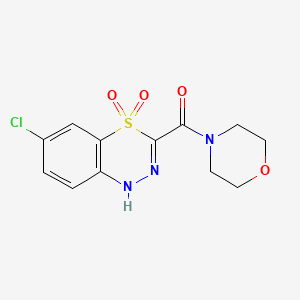 6-chloro-3-(morpholine-4-carbonyl)-1H-4lambda6,1,2-benzothiadiazine-4,4-dione