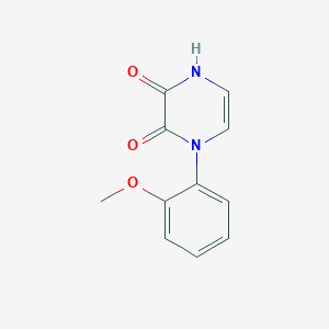 1-(2-methoxyphenyl)-1,2,3,4-tetrahydropyrazine-2,3-dione