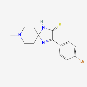 molecular formula C14H16BrN3S B6420235 3-(4-bromophenyl)-8-methyl-1,4,8-triazaspiro[4.5]dec-3-ene-2-thione CAS No. 1325305-21-2