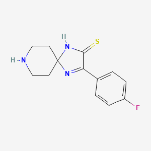 molecular formula C13H14FN3S B6420246 3-(4-fluorophenyl)-1,4,8-triazaspiro[4.5]dec-3-ene-2-thione CAS No. 1325305-45-0