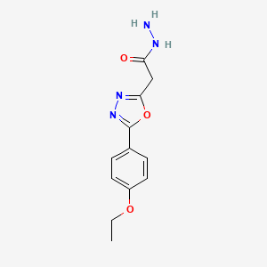 molecular formula C12H14N4O3 B6420275 2-[5-(4-ethoxyphenyl)-1,3,4-oxadiazol-2-yl]acetohydrazide CAS No. 1325305-35-8