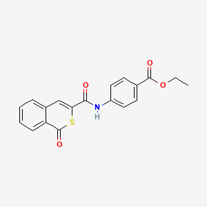 ethyl 4-(1-oxo-1H-isothiochromene-3-amido)benzoate