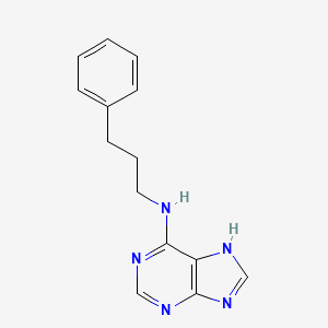 N-(3-phenylpropyl)-9H-purin-6-amine