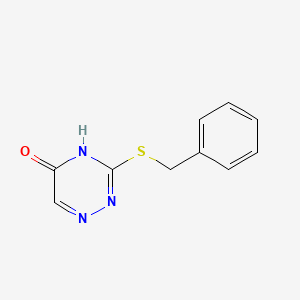 molecular formula C10H9N3OS B6420419 3-(benzylsulfanyl)-4,5-dihydro-1,2,4-triazin-5-one CAS No. 90946-15-9