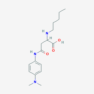 molecular formula C17H27N3O3 B6420631 3-{[4-(dimethylamino)phenyl]carbamoyl}-2-(pentylamino)propanoic acid CAS No. 1029938-56-4