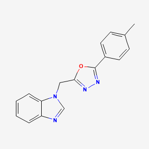 1-{[5-(4-methylphenyl)-1,3,4-oxadiazol-2-yl]methyl}-1H-1,3-benzodiazole