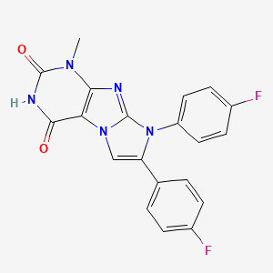 7,8-bis(4-fluorophenyl)-1-methyl-1H,2H,3H,4H,8H-imidazo[1,2-g]purine-2,4-dione