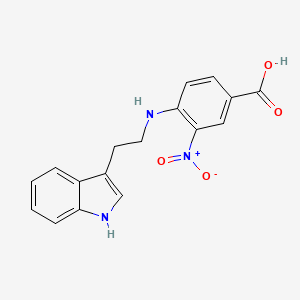 molecular formula C17H15N3O4 B6420914 4-{[2-(1H-indol-3-yl)ethyl]amino}-3-nitrobenzoic acid CAS No. 940984-38-3