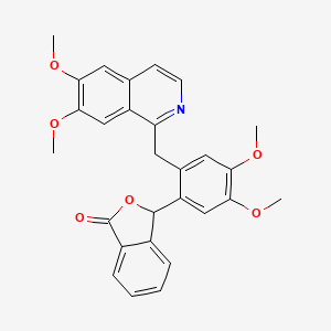 molecular formula C28H25NO6 B6420989 3-{2-[(6,7-dimethoxyisoquinolin-1-yl)methyl]-4,5-dimethoxyphenyl}-1,3-dihydro-2-benzofuran-1-one CAS No. 924822-18-4