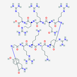 molecular formula C64H118N32O14 B064211 HIV-1 Tat Protein (47-57) CAS No. 191936-91-1