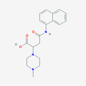 2-(4-methylpiperazin-1-yl)-3-[(naphthalen-1-yl)carbamoyl]propanoic acid
