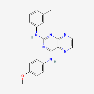 molecular formula C20H18N6O B6421251 N4-(4-methoxyphenyl)-N2-(3-methylphenyl)pteridine-2,4-diamine CAS No. 946289-78-7