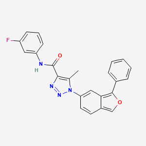 molecular formula C24H17FN4O2 B6421390 N-(3-fluorophenyl)-5-methyl-1-(3-phenyl-2-benzofuran-5-yl)-1H-1,2,3-triazole-4-carboxamide CAS No. 951902-61-7