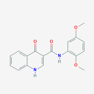 molecular formula C18H16N2O4 B6421572 N-(2,5-dimethoxyphenyl)-4-hydroxyquinoline-3-carboxamide CAS No. 946260-10-2