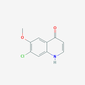 molecular formula C10H8ClNO2 B6421598 7-chloro-6-methoxy-1,4-dihydroquinolin-4-one CAS No. 1647113-05-0