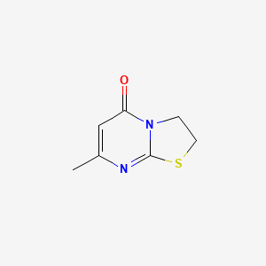 molecular formula C7H8N2OS B6421697 7-methyl-2H,3H,5H-[1,3]thiazolo[3,2-a]pyrimidin-5-one CAS No. 22874-48-2