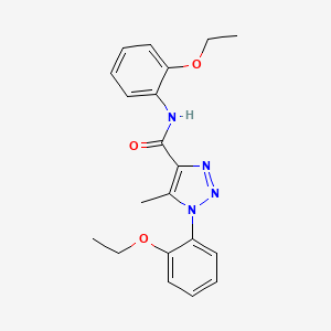 molecular formula C20H22N4O3 B6421795 N,1-bis(2-ethoxyphenyl)-5-methyl-1H-1,2,3-triazole-4-carboxamide CAS No. 878734-34-0