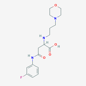 molecular formula C17H24FN3O4 B6421803 3-[(3-fluorophenyl)carbamoyl]-2-{[3-(morpholin-4-yl)propyl]amino}propanoic acid CAS No. 1097883-54-9