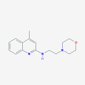 molecular formula C16H21N3O B6421816 4-methyl-N-[2-(morpholin-4-yl)ethyl]quinolin-2-amine CAS No. 141268-13-5
