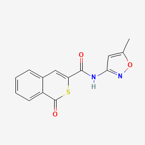 molecular formula C14H10N2O3S B6421949 N-(5-methyl-1,2-oxazol-3-yl)-1-oxo-1H-isothiochromene-3-carboxamide CAS No. 622355-37-7