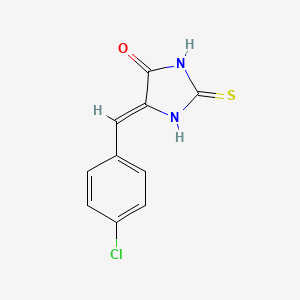 molecular formula C10H7ClN2OS B6421970 (5Z)-5-[(4-chlorophenyl)methylidene]-2-sulfanylideneimidazolidin-4-one CAS No. 37428-88-9