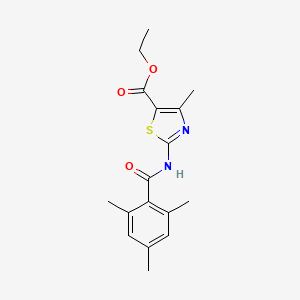 molecular formula C17H20N2O3S B6421992 ethyl 4-methyl-2-(2,4,6-trimethylbenzamido)-1,3-thiazole-5-carboxylate CAS No. 448907-60-6
